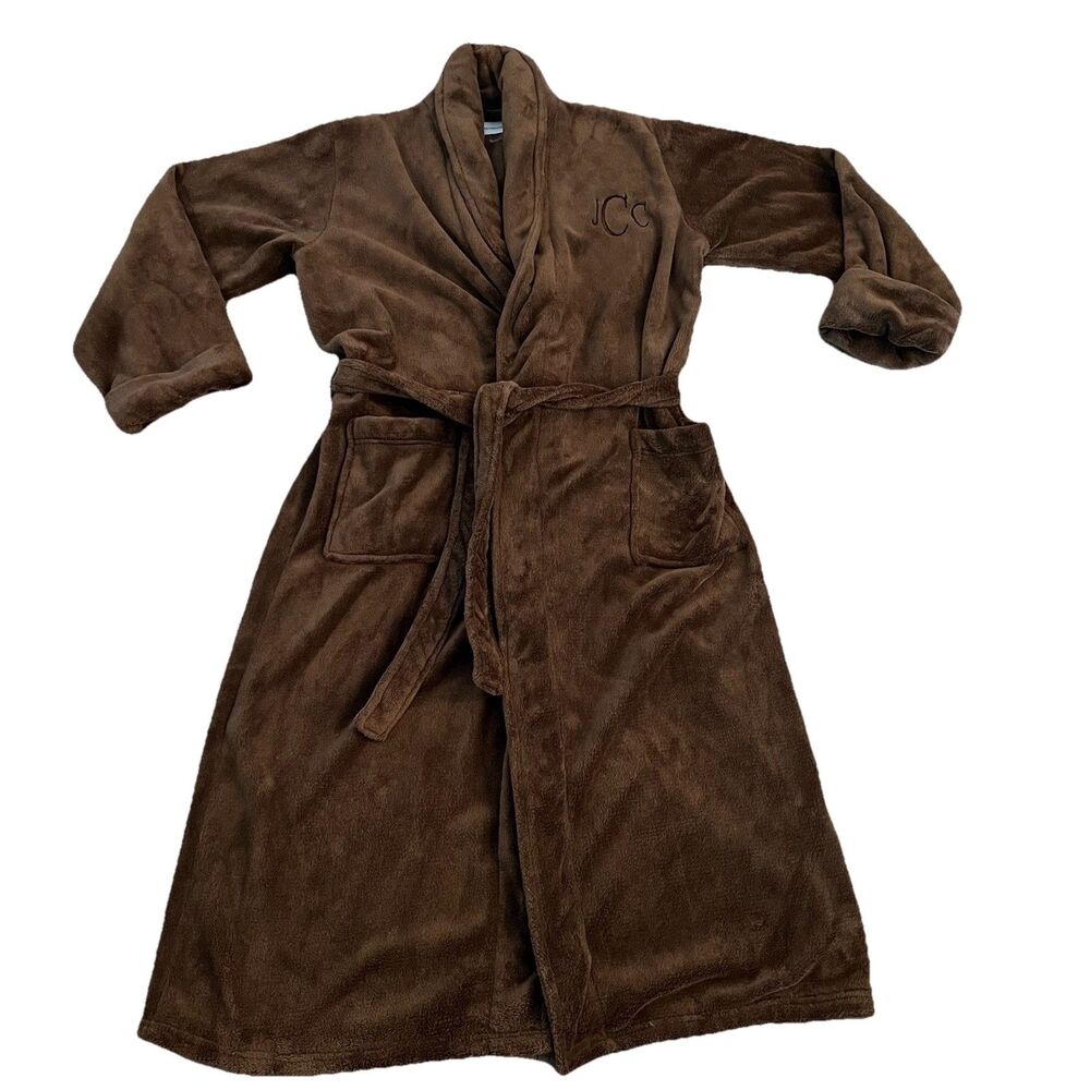 Restoration Hardware Robe Large Unisex Chocolate Brown Monogram